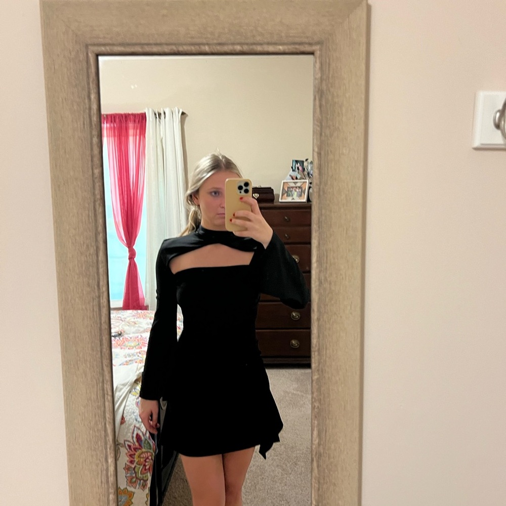 Black cocktail dress